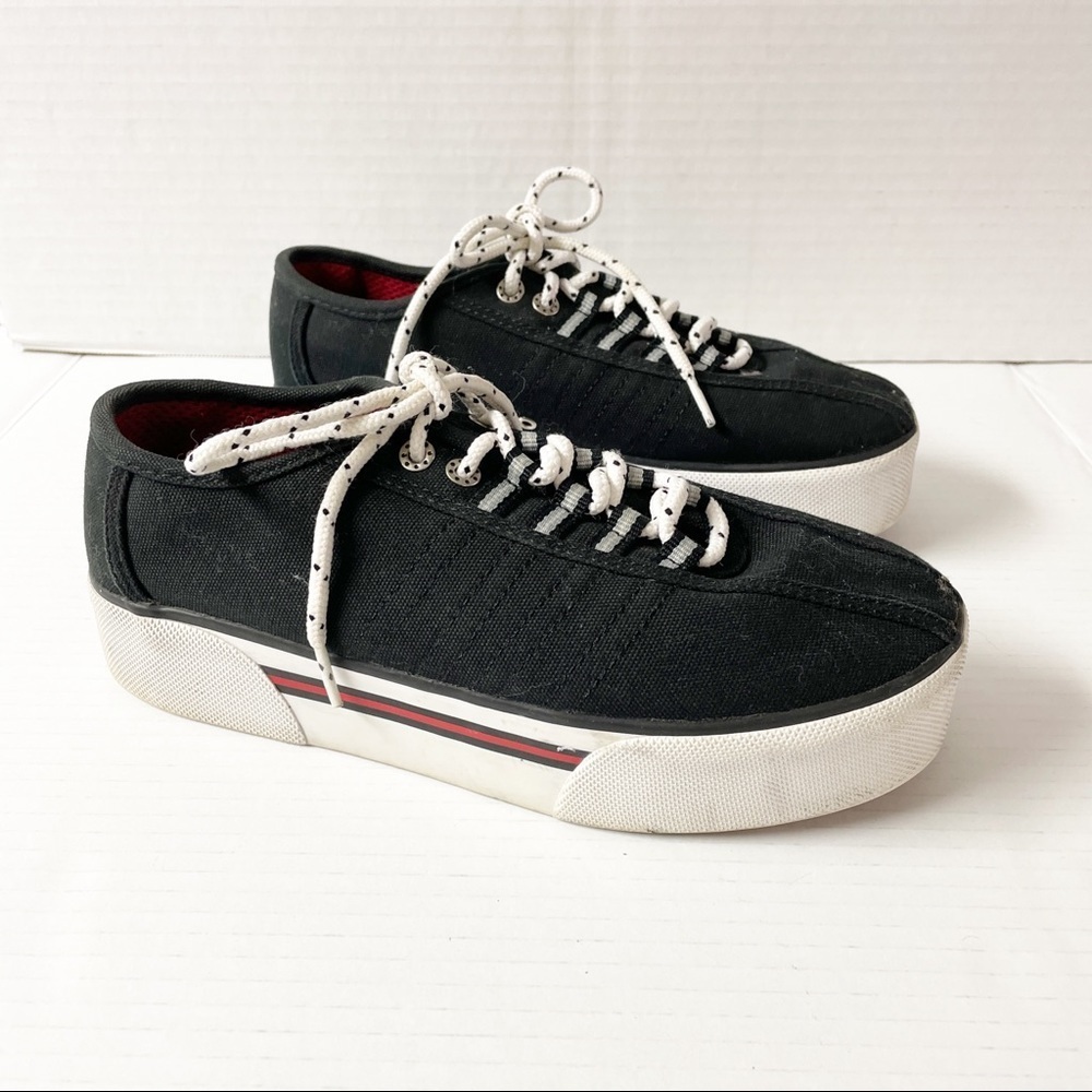 Y2K Tommy Hilfiger Black Platform Sneakers 8